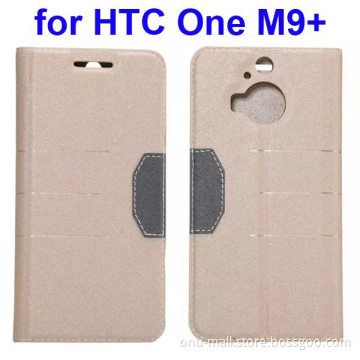 China Factory Frosted PU Leather Flip Cover Case for HTC One M9 Plus Cover